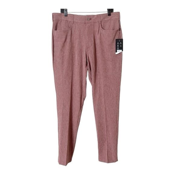 Walter Hagen Men's Hydro-Dri Red Stretch Slim Fit Golf Pants Size 36X32 - Picture 1 of 9